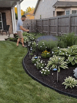 SolaBloom: Solar Firefly Garden Stake Lights